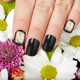 144 Pieces 6 Boxes Short Square False Nails Gradient Color Fake Nails Full Cover False Nails Press on Glossy Artificial Nails for Nail Salon Art DIY Decoration Supplies (Classic Pattern)