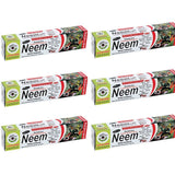 Pack of 6 - Organic Neem 10 in 1 Fluoride Free Toothpaste - Neem, Clove, Black Seed, Cardamon, Aloe Vera, Tea Tree Oil, Miswak, Clove - Herbal Blend - 7.05 oz