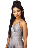 Sensationnel 100% Premium Fiber Cloud9 Swiss 4X4 Lace Parting Wig Small Size - BOX BRAID SMALL (1 [Jet Black])