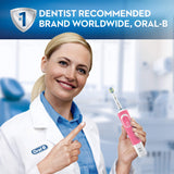 Oral-B Electric Toothbrush with 1 Oral-B Replacement Brush Head, Vitality Flossaction, Pink