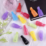 SIQUK 100 Pcs Nail Polish Remover Clips Soak off Nail Clips Acrylic Nail Polish Remover Clip Cap UV Gel Polish Removal Clips
