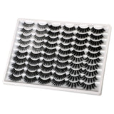 PLEELL 30 Pairs False Eyelashes 6 Styles Mixed Fluffy Lashes 13-19MM Long 3D Volume Dramatic Mink Fake Lashes Pack