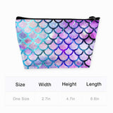 Cosmetic Bag Toiletry Pouch Roomy Waterproof Makeup Bags Travel Case Accessories Organizer Gifts, Mermaid Scales Fashion Galaxy Pattern