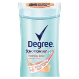 Degree Women MotionSense Antiperspirant Deodorant, Tropical Rush, 2.6 Ounce (Pack of 6)