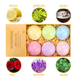 YESBAY Natural Bath Bombs, Bath Bombs for Women Handmade Bubble Bath Bomb Gift Set, 6Pcs Rich in Essential Oil Scented Bubble Bath Salts Birthday Gifts for Women Kids Perfect for Bubble & Spa Bath