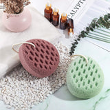 4 Pieces Soft Bath Sponge Exfoliating Shower Sponge Soothing Body Sponge Gentle Body Exfoliating Cleaning Sponges for Women Men (Pink, White, Red, Green)