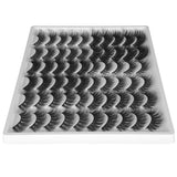 30 Pairs False Eyelashes Wholesale 6D Natural Wispy Fake Eyelashes 15-19MM Medium Lashes 6 Styles Mixed Fluffy Volume Faux Mink Eyelashes Pack