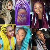 Jumbo Braids Colorful Synthetic Kanekalon Hair Extensions for DIY Crochet Box Braiding Blond 3Pcs 100g/Pcs 24Inches
