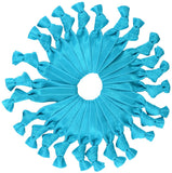 Bulk Hair Ties Knotted Ribbon Elastic Ponytail Holders Bracelets - 25 Count (Turquoise Teal)