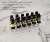 Essential Oil Display Stand Storage Holder Organizer Acrylic Clear Rack for 12 bottles (5ml 10ml 15ml) (Clear)