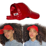 CurlCap Natural Hair Backless Cap – Satin Lined Baseball Hat for Women