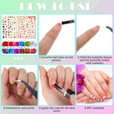 12 Sheets Thanksgivings Nail Decals, 24 Boxes Colored Maple Leaf Holographic Nail Sequins 3D Maple Leaf Nail Art Glitter Sequins Maple Leaves Nail Flakes with Tweezers for Women Nail Art Decoration