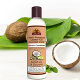 Okay Black Jamaican Castor Oil Coconut Curls Leave In Conditioner Helps Condition,Strengthen,and Regrow Hair Sulfate,Silicone,Paraben Free For All Hair Types and Textures Made in USA 8 oz