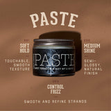 18.21 Man Made Hair Paste for Men, Sweet Tobacco, 2 oz - Texture Styling Product for Shaping, Molding & Sculpting All Hair Types - Long-Lasting style with Medium Hold