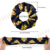 12 Pieces Softball Scrunchies Silk Satin Sport Scrunchies Softball Hair Elastic Ponytail Holder Softball Hair Bands Silk Satin Hair Ties for Women, Girls, Softball Player