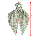 HAIMEIKANG Decorative Scarf Headband - Ponytail Hair Scarf Scrunchies for Women Handbag Hand Ribbon Hair Accessory (Beige/Green/Pink）