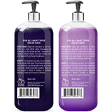 MAJESTIC PURE Purple Shampoo and Conditioner Set - Eliminates Brassy Yellow Tones & Brighten Blonde, Platinum, Ash, Gray and Silver Hair, For Color Treated Hair, Sulfate Free & Paraben Free, 16 fl oz each