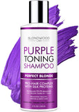 Purple Shampoo for Blonde Hair – Made in USA - Removes Brassiness, Yellow & Overtones – Gentle Toning & Hair Care – Blonde Shampoo with Platinum, Ash & Overtone Purple Effects – Cruelty-Free - 8 oz