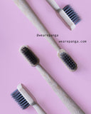 Bamboo Toothbrush Kit by PANGA Eco-Friendly Bamboo Toothbrush, BPA Free, Soft Bristles, Green