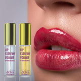Lip Plumper Set, Natural Lip Enhancer & Lip Care Serum, Day & Night Care, Moisturized Clear Lip Oil, Lip Plumper Fuller & Hydrated Beauty Lips 2 Packs, Latorice