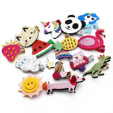 Focushop 15 Pcs Baby Girls Hair Clips Cute Glitter Cartoon Shape Fruit Animals Sun Star Cloud Alligator Hair Barrettes for Infants Toddlers Kids, Colorful, Small