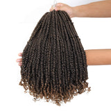 7Packs Pre-Twisted Passion Twist Hair 18inch Pre-looped Passion Twist Crochet Braids Bohemian Braids For Passion Twist Synthetic Braiding Hair Extension (18 inch-7packs, T27)
