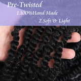 7Packs Pre-Twisted Passion Twist Hair 18inch Pre-looped Passion Twist Crochet Braids Bohemian Braids For Passion Twist Synthetic Braiding Hair Extension (18 inch-7packs, T27)