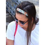 Sweaty Bands Womens Girls Headband - Non-Slip Velvet-Lined Athletic Hairband - Weekender Mint