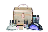 Red Carpet Manicure Pro 45 Ultimate Pro LED Gel Nail Polish Kit with Train Case