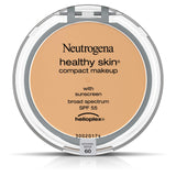 Neutrogena Healthy Skin Compact Lightweight Cream Foundation Makeup with Vitamin E Antioxidants, Non-Greasy Foundation with Broad Spectrum SPF 55, Natural Beige 60,.35 oz