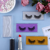URATOT 18 Pieces Empty Eyelash Case with Glitter Paper and Clear Tray Plastic Eyelash Packaging Boxes Empty Lashes Holder Cases False Eyelash Storage Box for False Eyelash