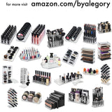 byAlegory Acrylic Lip Gloss Organizer & Beauty Makeup Holder | 24 Space Organization Container Storage For Tall Lip Gloss / Lipstick Products - Clear