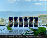 Essential Oil Display Stand Storage Holder Organizer Acrylic Clear Rack for 12 bottles (5ml 10ml 15ml) (Clear)