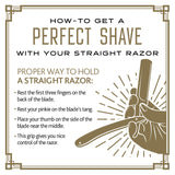 BRV MEN Straight Razor - 100 Lord Platinum Single Edge Razor Blades - Straight Edge Razor - All Stainless Steel - Shavette - Barber Razor - Mens Shaving Knife - Straight Razor Kit - For Men - Silver