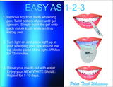 Polar Teeth Whitening Pen Kit Fast Acting Tooth Whitening Gel with a 5 X Teeth Whitening LED Light for 5 X The Whitening Acceleration