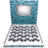 10 Pairs 8D 25mm Mink Eyelashes Faux Dramatic False Eyelashes Fluffy Long Fake Eyelashes Pack Handmade Eyelashes Extension Soft Queen Lashes Reusable Bold Makeup Women Gifts Box (Tiffany A02-10Pair)