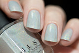ILNP Paper Route - Light Grey Holographic Nail Polish