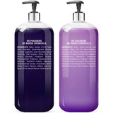 MAJESTIC PURE Purple Shampoo and Conditioner Set - Eliminates Brassy Yellow Tones & Brighten Blonde, Platinum, Ash, Gray and Silver Hair, For Color Treated Hair, Sulfate Free & Paraben Free, 16 fl oz each