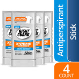 Right Guard Xtreme Defense Antiperspirant Deodorant Invisible Solid Stick, Arctic Refresh, 2.6 Ounce (Count of 4)