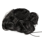 Lux Accessories Black Faux Hair Extension Cheerleader Ponytail Hair Clip