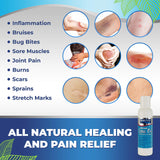 BLUE SPRING Pure Prime Emu Oil For Muscles And Joints - Fast Action Pain Relief For Men And Women - Aromatherapy Healing Deep Tissue Massage - Natural Anti Aging Anti Cellulite Formula (4 oz)