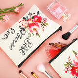 6 Pieces Makeup Pouch Cosmetic Bag Travel Toiletry Case Pencil Bag with Zipper for Teacher Gifts (Best Nurse Ever)