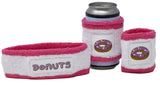 Funny Guy Mugs Donuts Unisex Sweatband Set (3-Pack: 1 Headband + 2 Wristbands)