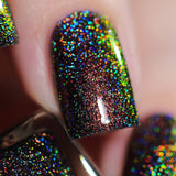ILNP Candlelight - Orange to Green Color Kissed Ultra Holographic Nail Polish