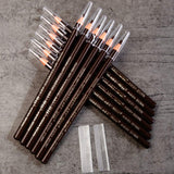 12 Piece Dark Brown Colour Waterproof Eyebrows Pencil Tattoo Makeup And Microblading Supplies Kit-Permanent Eye Brow Liners In Waterproof Eyebrow Pencils Peel - Brow Pencil Set For Marking(12 Pcs)