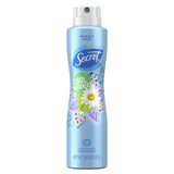 Secret Invisible Spray, Antiperspirant and Deodorant Spray for Women, Cool Waterlily Scent, 3.8 Oz, light blue