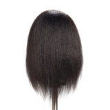 Hairginkgo 100% Real Hair Mannequin Head Hairdresser Training Head Manikin Cosmetology Doll Head (91711B0216)