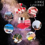 Dipping Powder Nail Starter Kit - 6 Pastel Fall Winter Colors Candy Lover Dip Powder System Acrylic for French Nail Art Essential set, No Curing Needed Portable Kit for Travel