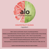 (FRUITS & PASSION) SHOWER GEL [GRAPEFRUIT GUAVA] 200ML 2 pcs Bundle, Shower Gel with vitamin E and Antioxidant product, biodegradable formula (200ML / 6.76 Fl. Oz) by ALO