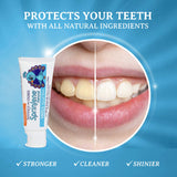 Natural Kids 4-Pack Toothpaste Fluoride-Free for Clean Teeth and Fresh Breath, Vegan and SLS-Free Toothpaste for Children, No Artificial Sweetener, Vanilla Flavor, 3.5 oz - SprinJene